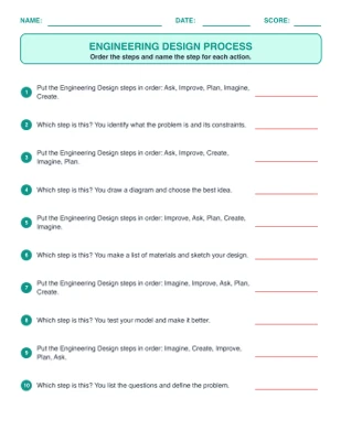 Engineering Design worksheet generator