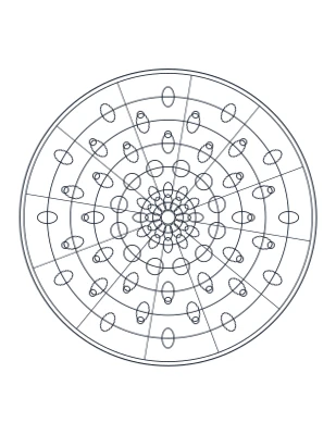 Mandala worksheet generator
