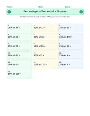 Percentages