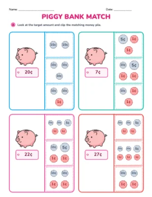 Piggy Bank Match