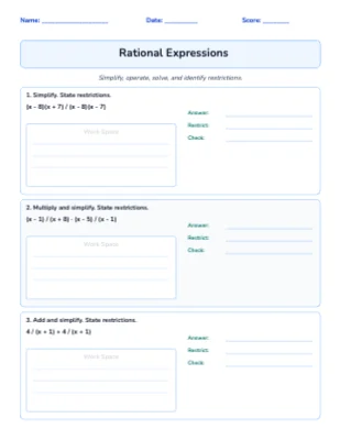 Rational Expressions