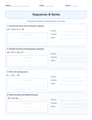 Sequences & Series