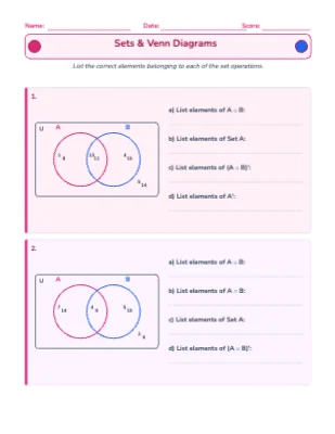 Venn Diagrams & Sets