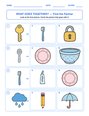 What Goes Together? worksheet generator